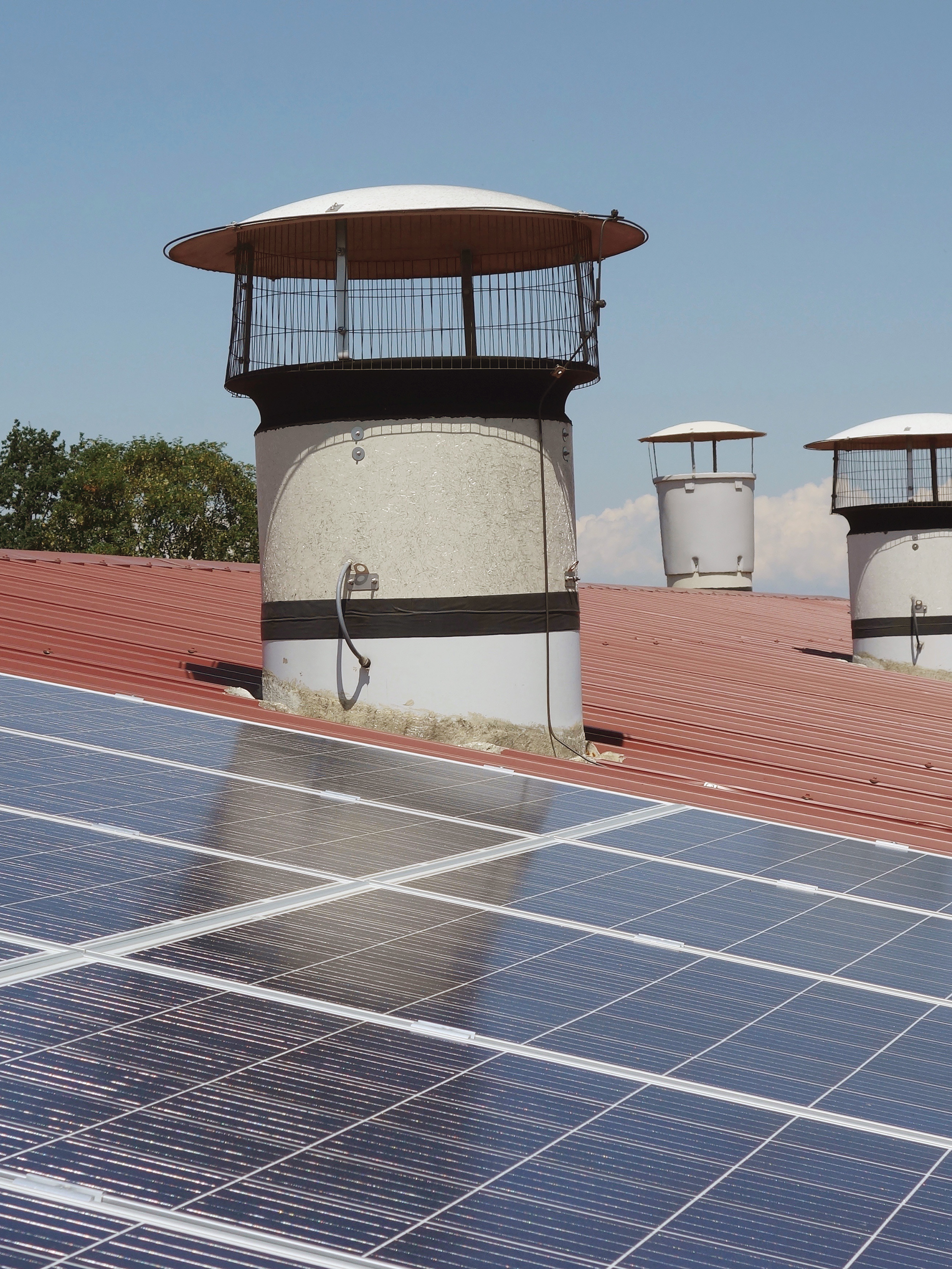 Photovoltaik-Pannels auf dem Dach