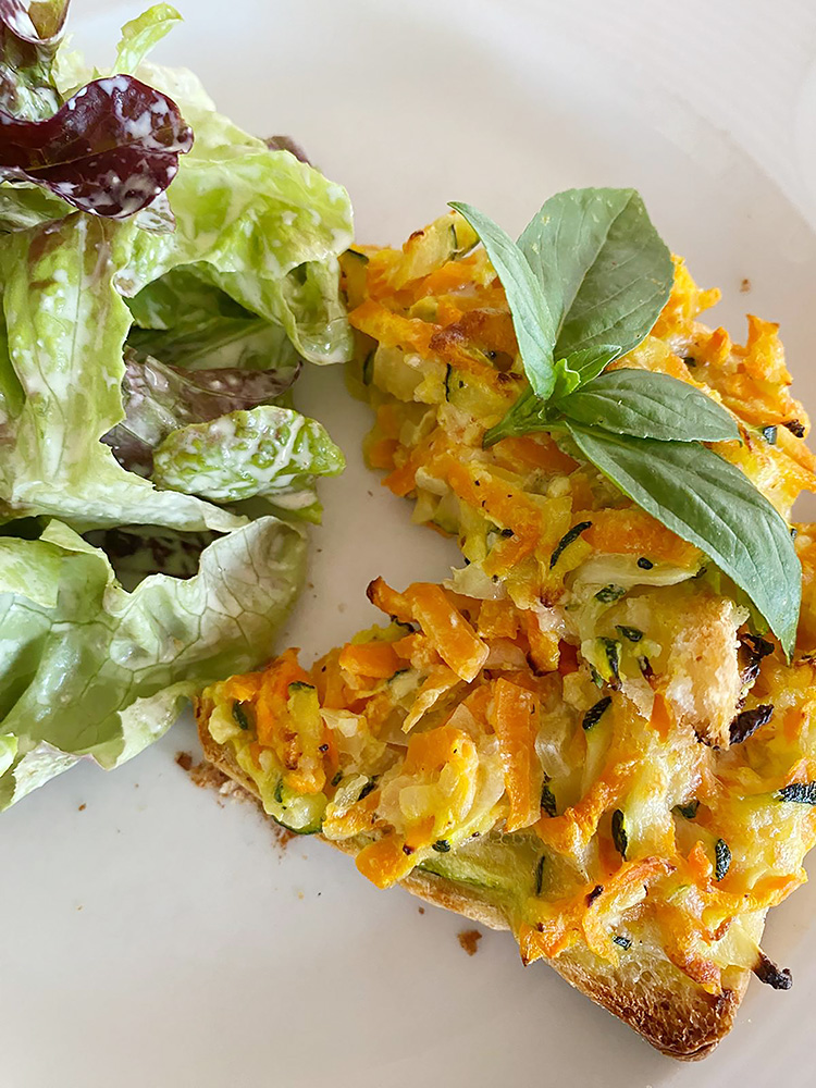 Rüebli-Zucchini-Toast